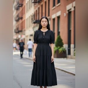 Wishing Waves Navy Maxi Dress